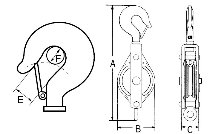 一車鉄ブロックフック型(B