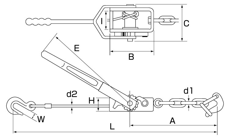 ワイヤー荷締機(NB