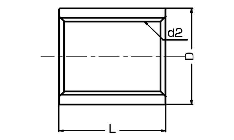 継手ソケットストレート厚口(SJ 8.0