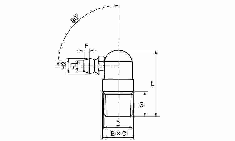 グリースニップル(C型(栗田製 6.0