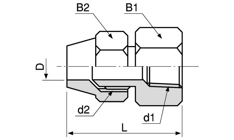 内ネジ・フレアージョイント(FF 1/8