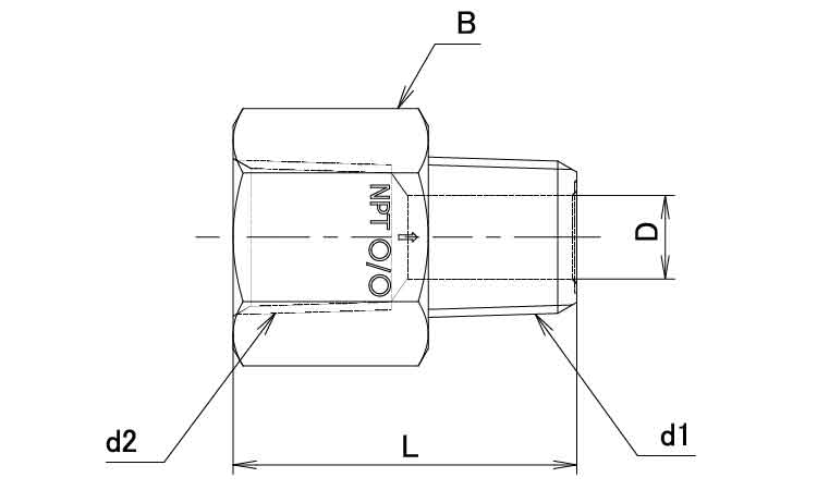 変換内外ソケット(NF8400 1/8 1/8