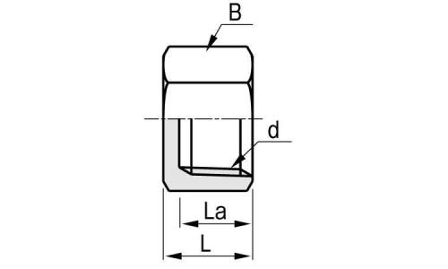 六角キャップ(ROHS2対応) 1/8