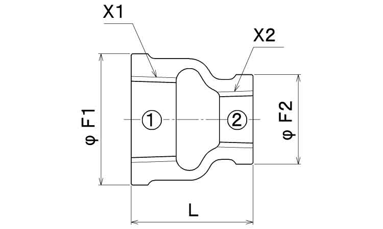 CK径違いソケットバンド付(RS