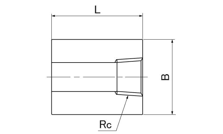 ねじ込み 高圧ハーフカップリング