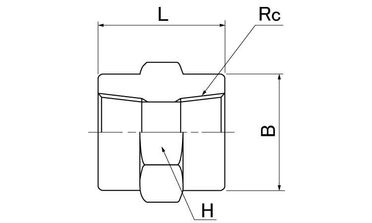 ねじ込み 高圧 六角ソケット