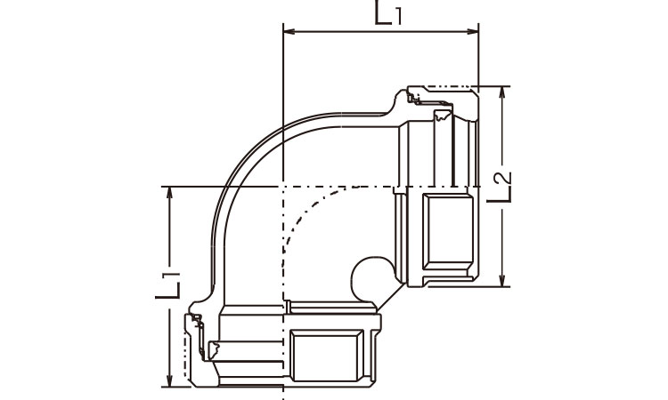 ON 90°エルボ(NJX90E