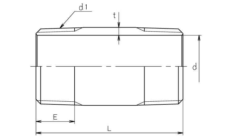 両長ニップル(PN50L 8.0