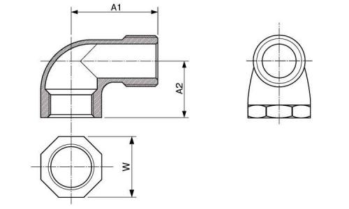 MD ストリートエルボ(8角 6.0