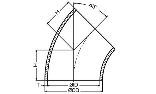 45°エルボ(45E・L(S40 15.0