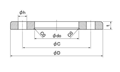 遊合形フランジ(LJーFF10K 15.0 10.0