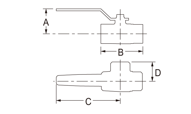 三方ボールバルブ