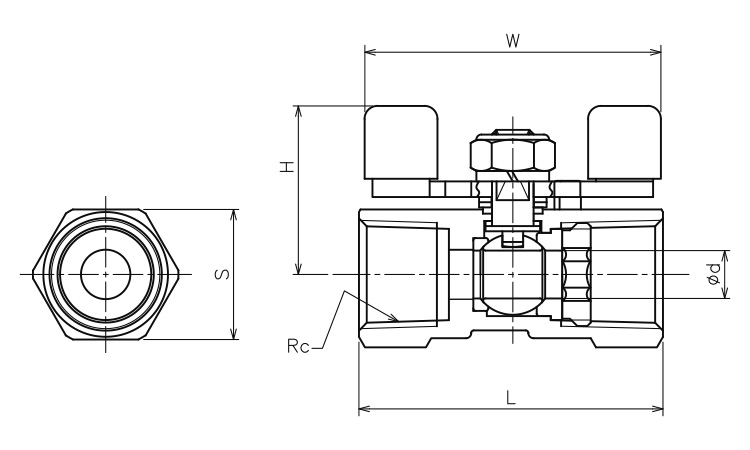 ボールバルブ CSE-PS1-T
