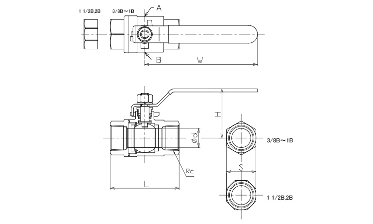 ボールバルブ CSZ-PS1