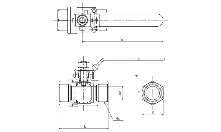 ボールバルブ CSF-PS2-L