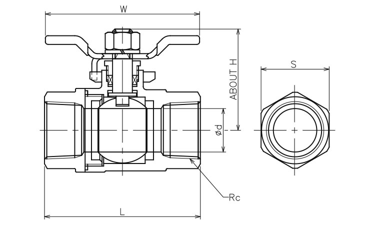 ボールバルブ CSF-PS2-T