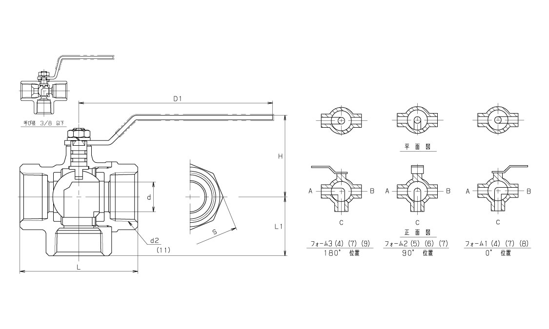 ボールバルブ(TV2L(KITZ 8.0