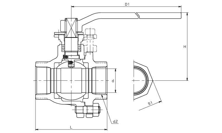 ボールバルブ(10UTM(KIT 10.0