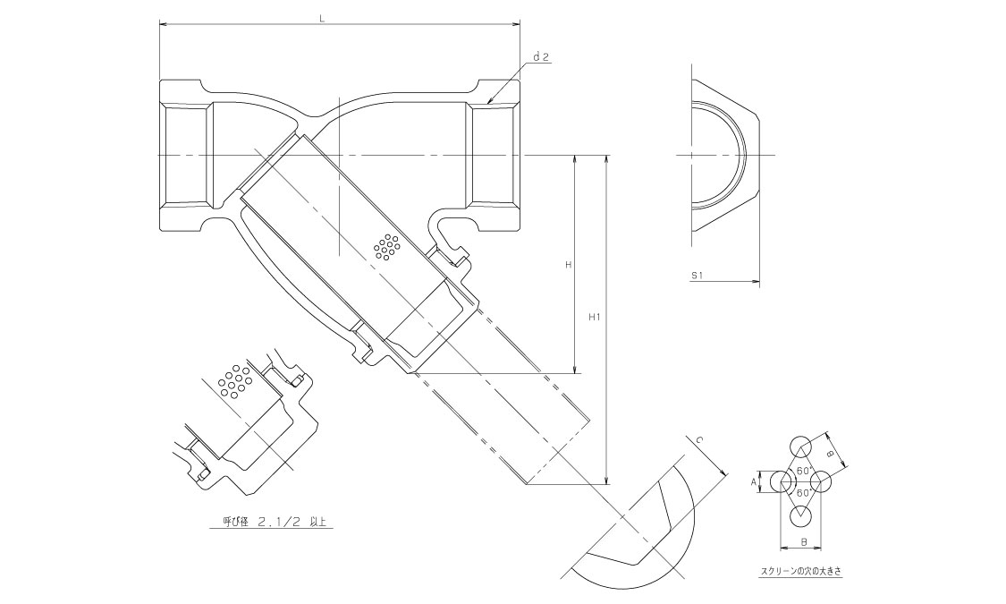 Y型ストレーナ(Y(KITZ 10.0