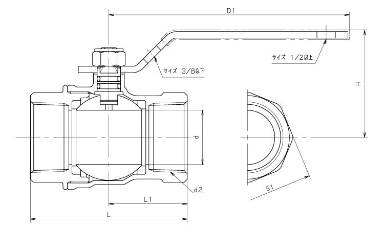 ボールバルブ(ZE(KITZ 8.0