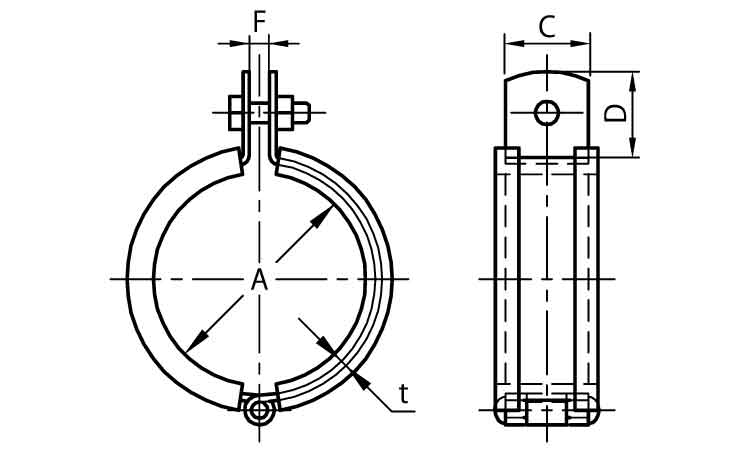 ステン防振吊バンド3Tゴム