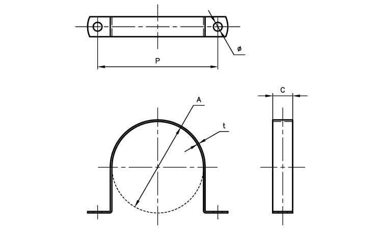 ステン厚サドルボルト穴