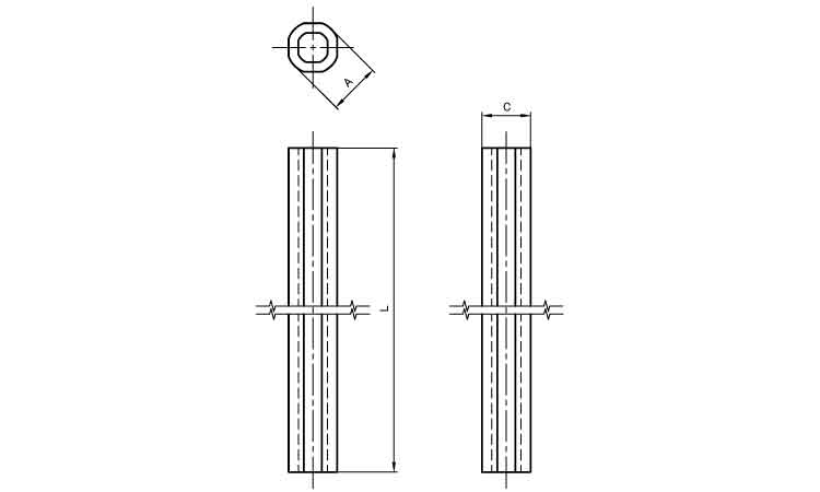 PPパイプ(小・ホワイト)
