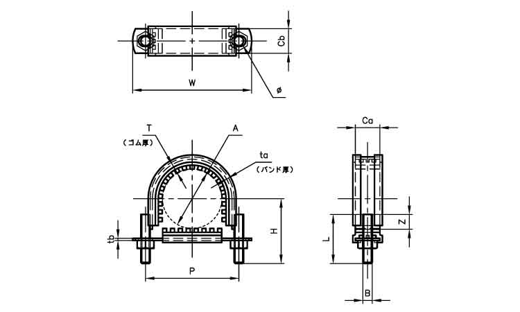ステン防振Uバンド