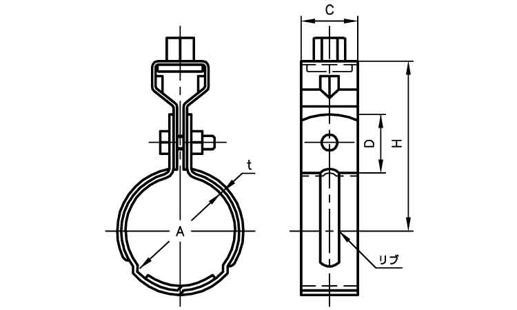 どぶめっき組式吊タン付