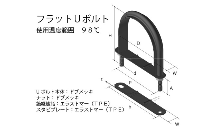 フラットUボルト TP10358