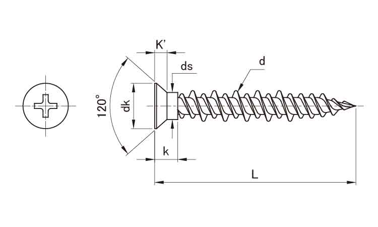 Pレスアンカー(皿 小頭 4.0