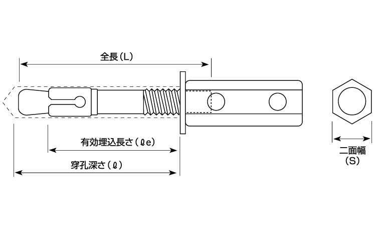 KOノックアウトアンカ(ロングN 10.0