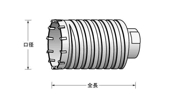 コアドリル(HC(ボディ 25.0