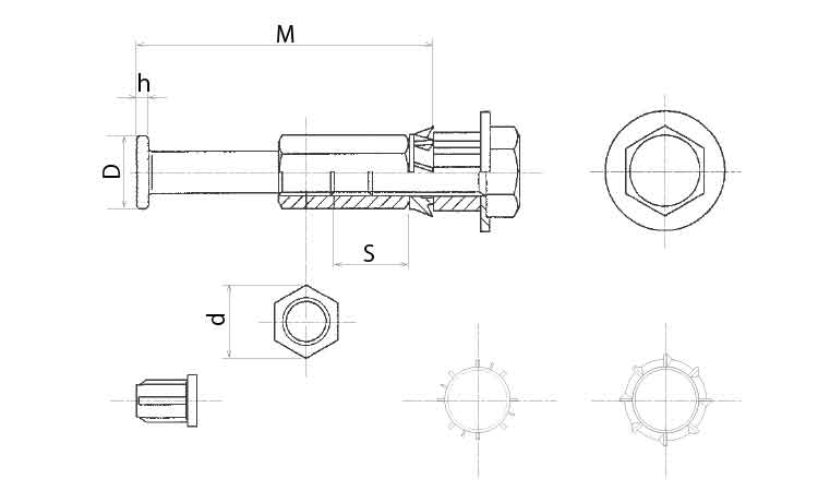 足場インサート(ワンパンチW