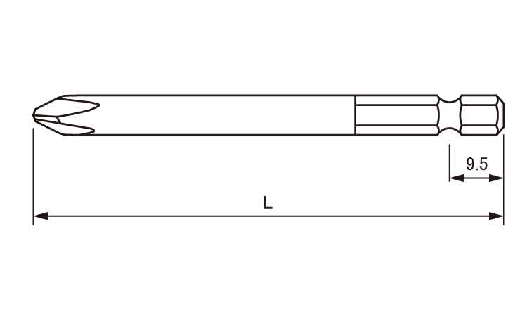 スパドライブビット B35 75.0 1.0