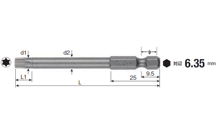 TORXビット J 75.0 6.0