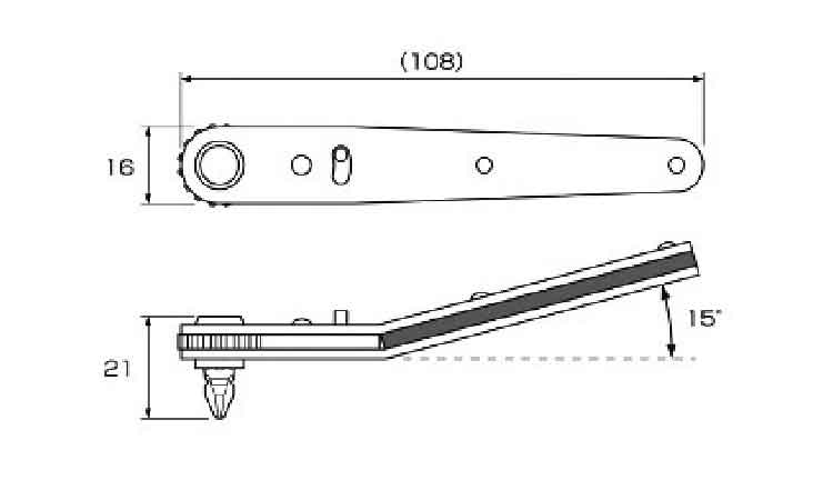 UHオフセットラチェットD5本組
