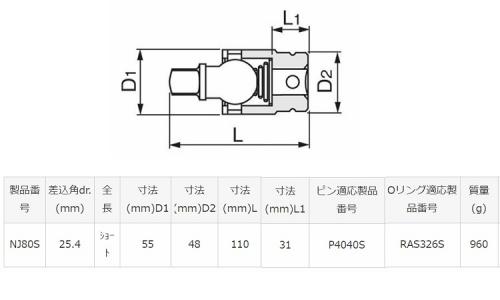 インパクト用ボールJ(NJ80S 8.0