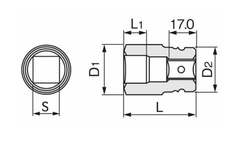 インパクト用インナーS(4ABA 17.0