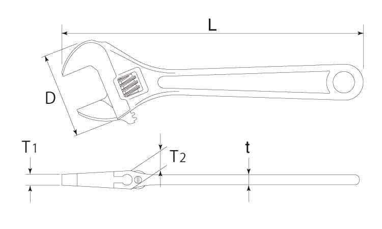 モンキレンチ H