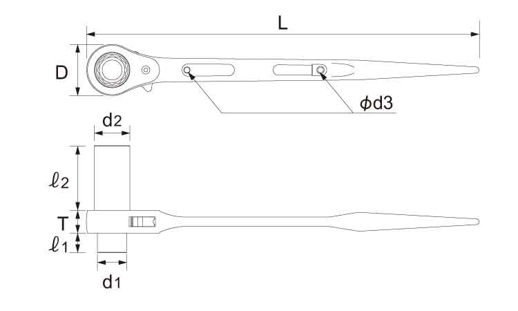 超ロングラチェットレンチRMSL