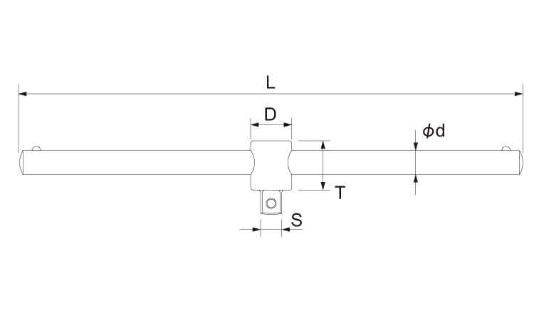 スライディングTハンドル ST