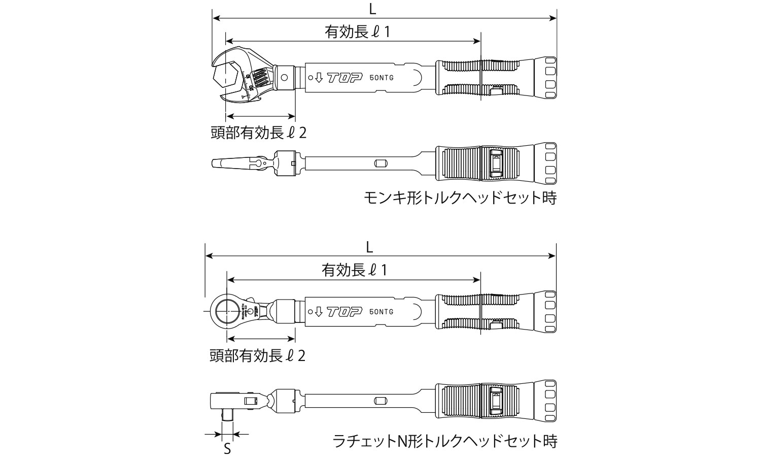 N形トルクレンチセットTSNTG