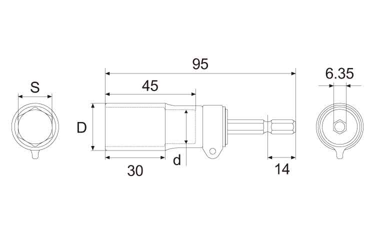 落下防止ソケット ERB 17.0