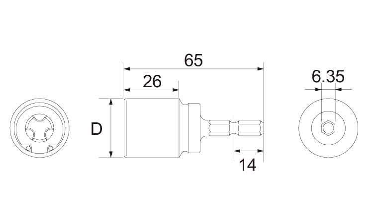 全ネジソケット ZNS 2.5