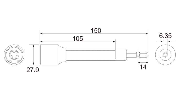 全ネジソケットロング ZNSーL 3.0