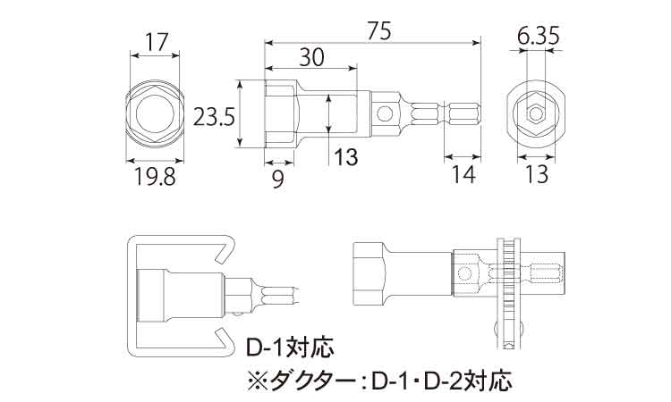 レースウェイ用ソケット ECS 17.0