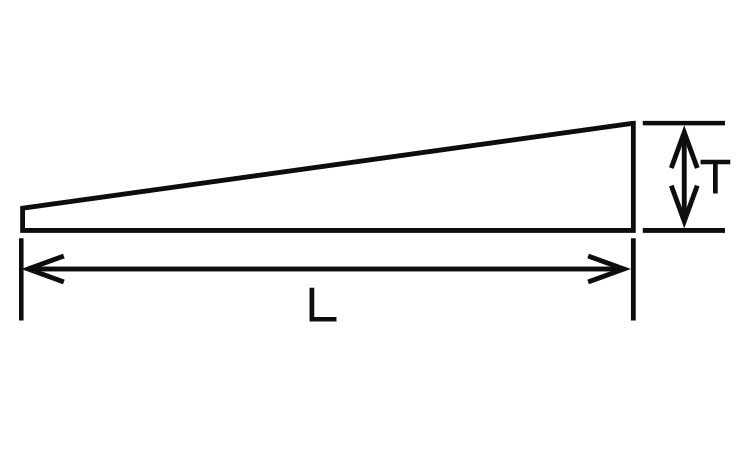 テーパーライナー(幅38 6.0