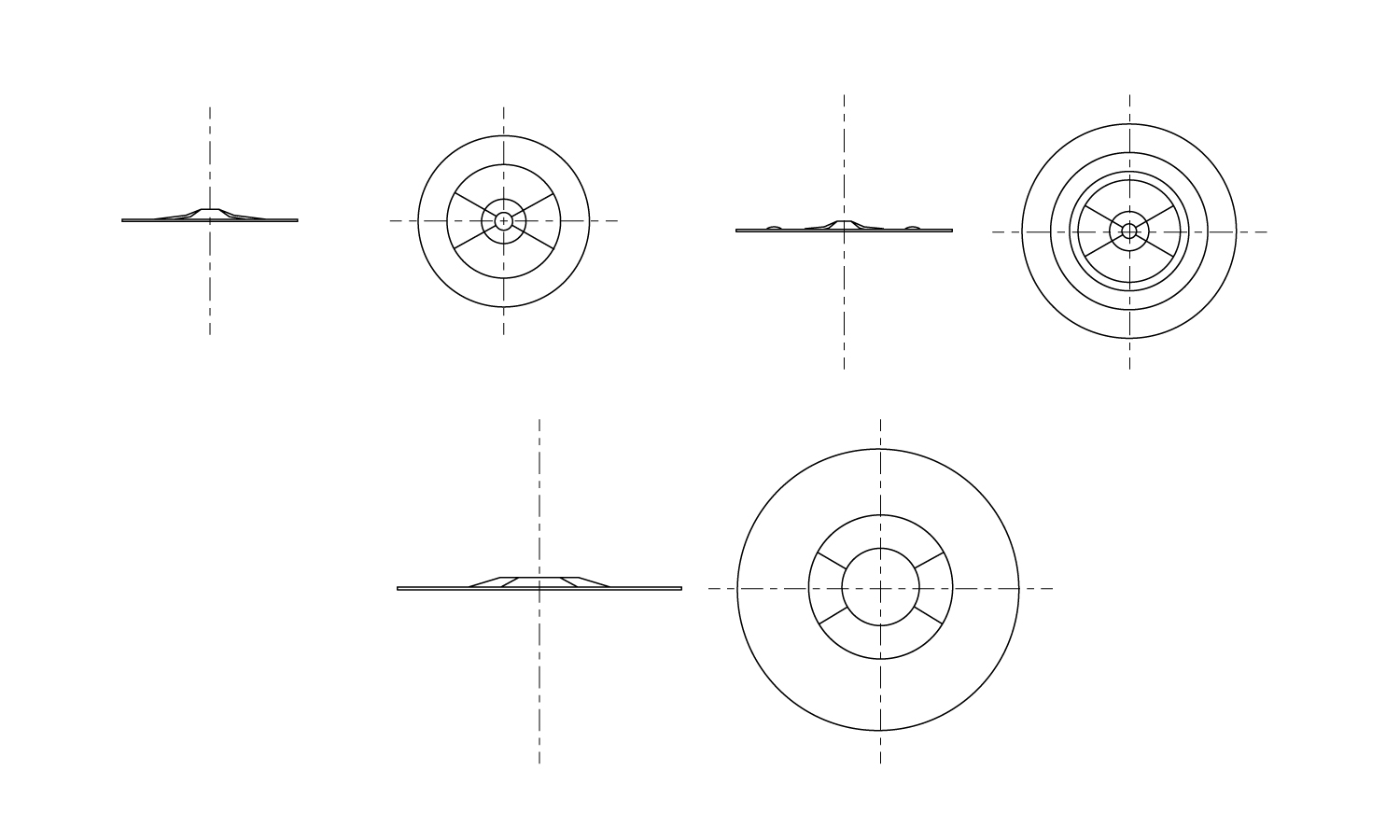 六ツ割スピードワッシャ(ねじ用 3.0