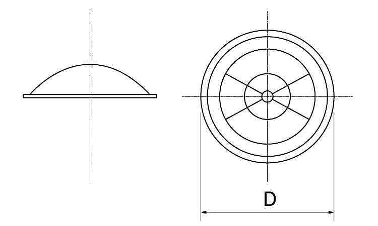 六ツ割ボタンワッシャ(軸用